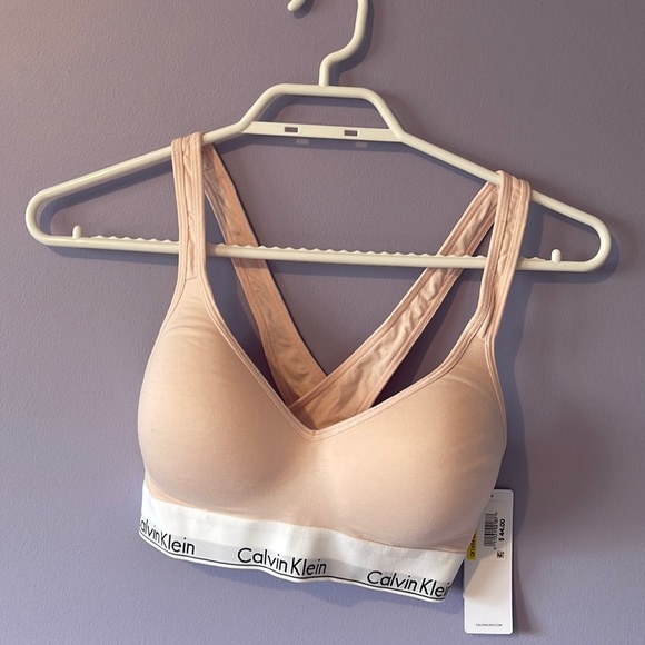 Calvin Klein, cotton lightly lined bra - Picture 1 of 4